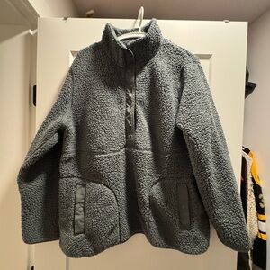 Costco Green/Grey Fleece Jacket